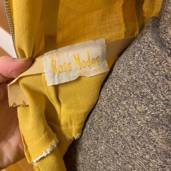 Vintage yellow linen sailor dress - Picture 5 of 5